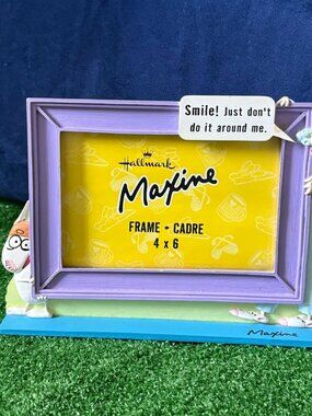 Hallmark Iconic Maxine Comic Photo Picture Frame 4"x 6"  Multicolor Figurine Y2K